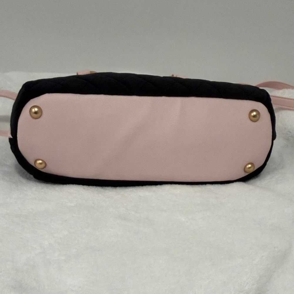 Juicy Couture | Velour Crest Satchel | Pink Black Y2K Glam | NWT - Picture 10 of 16